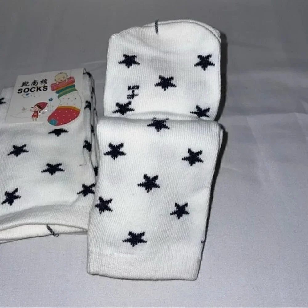 Star Print Toddler Socks Knee High Stars All over Print Casual High Boot Socks